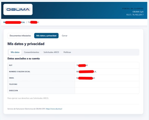 Nuevo Portal de Clientes OBUMA